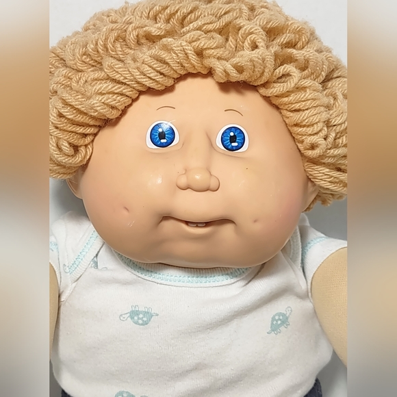 Vintage 80s Cabbage Patch Kids Doll 1986 Red Signature Mold 10 USA OK 16" 2Teeth - Picture 1 of 11